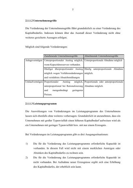 Kapitalbedarfsplanung - Hochschule Magdeburg-Stendal