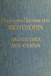 Ferdinand von Richthofen's tagebücher aus China