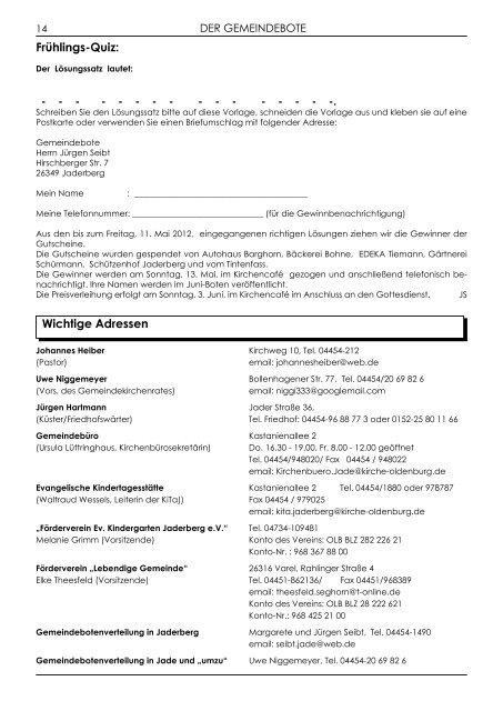 Gemeindebote Nr. 125 Mai 2012 ohne Werbung.pdf - Evangelisch ...