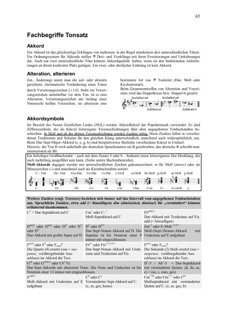 6 Fachbegriffe Tonsatzfibel