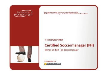 Certified Soccermanager (FH) - Fachhochschule für angewandtes ...