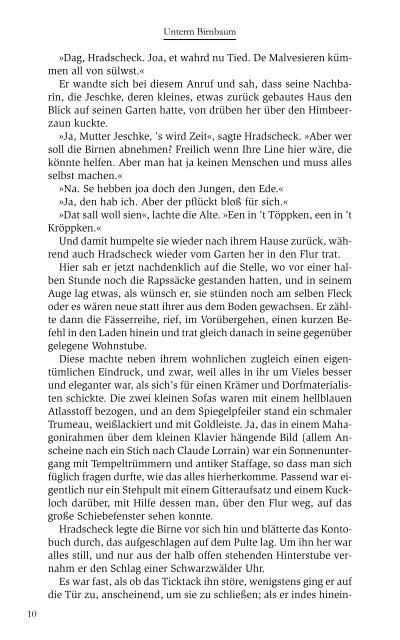 Unterm Birnbaum Theodor Fontane - marixverlag.de
