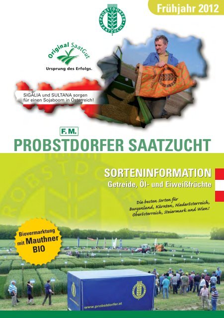 Aktuelles Frühjahrsprospekt - Probstdorfer Saatzucht