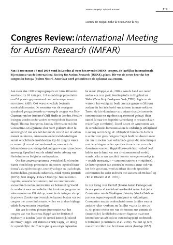 200803-imfar.pdf - Wetenschappelijk Tijdschrift Autisme