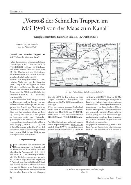 Vorstoß der Schnellen Truppen im Mai 1940 von der Maas zum Kanal