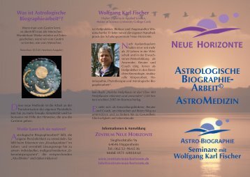 Astrologische Biographiearbeit - Zentrum Neue Horizonte