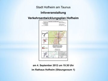Präsentation Informationsveranstaltung Sachstand VEP Hofheim