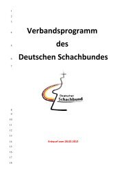 Verbandsprogramm des Deutschen Schachbundes