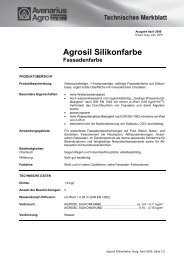 Agrosil Silikonfarbe - Avenarius Agro