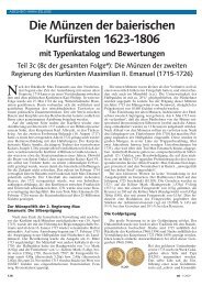 Die Münzen der baierischen Kurfürsten 1623-1806 - money trend