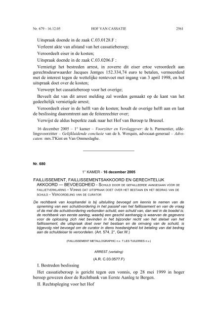 AC 12 2005 (PDF, 1.18 MB) - Federale Overheidsdienst Justitie