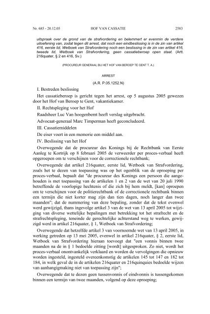 AC 12 2005 (PDF, 1.18 MB) - Federale Overheidsdienst Justitie