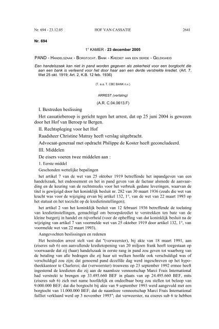 AC 12 2005 (PDF, 1.18 MB) - Federale Overheidsdienst Justitie