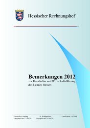 Bemerkungen 2012 - Hessischer Rechnungshof