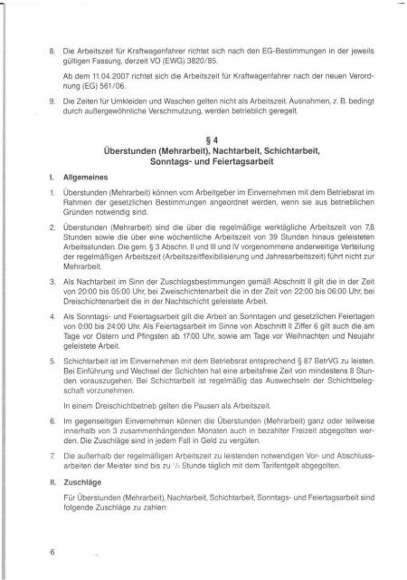 Rahmentarifvertrag für das Betonsteingewerbe vom 02.05.06