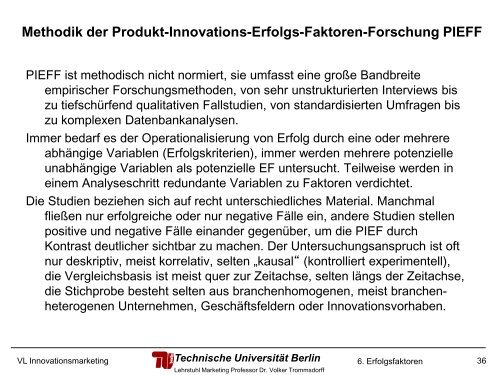 Produktinnovations-Erfolgsfaktoren