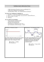 Gefahren durch elektrischen Strom