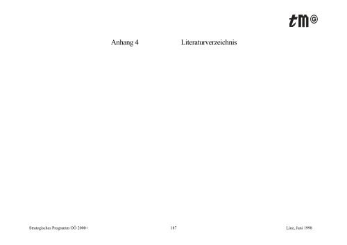 Strategisches Programm OÖ 2000+ - TMG