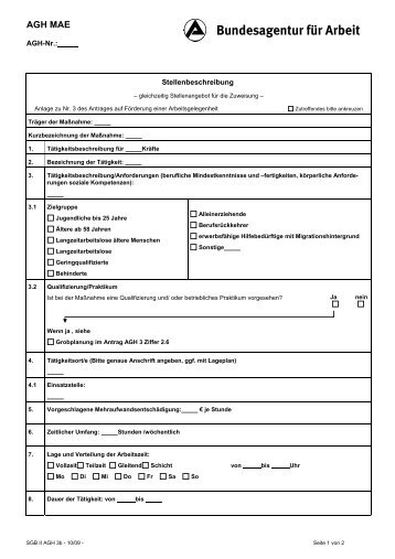 AGH-3b-Stellenbeschreibung-AGH-MAE-Entwurf