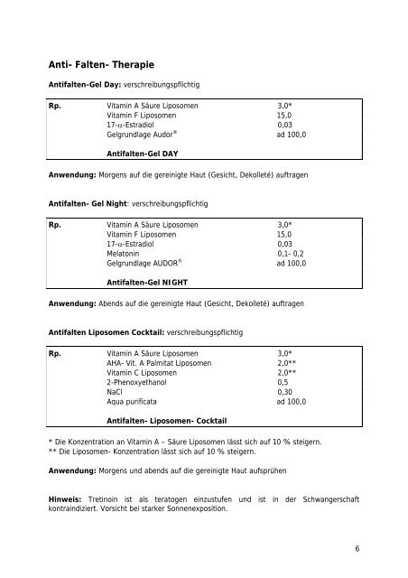 INHALTSVERZEICHNIS - AUDOR Pharma Gmbh Regensburg