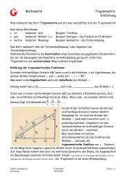 Mathematik Trigonometrie Einführung - willimann.org