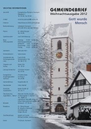 Gemeindebrief Weihnachten 2012 - Evangelische Kirchengemeinde ...