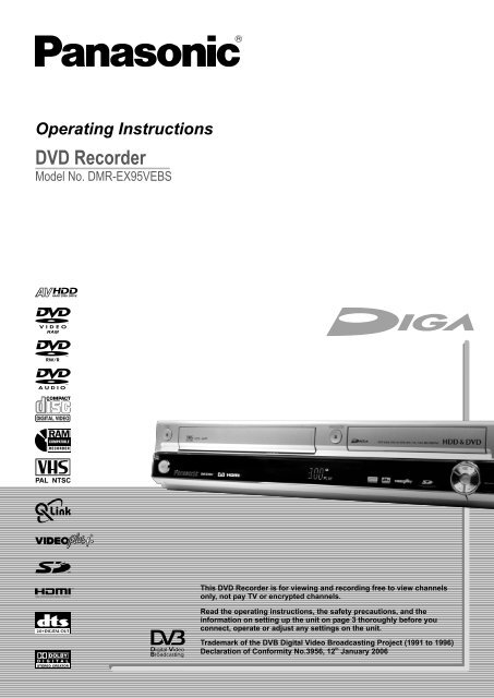 FUNCTIONS DVD HDD - Panasonic