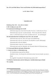 Dr. Rainer Nickel: Das AGG nach fünf Jahren - Büro zur Umsetzung ...