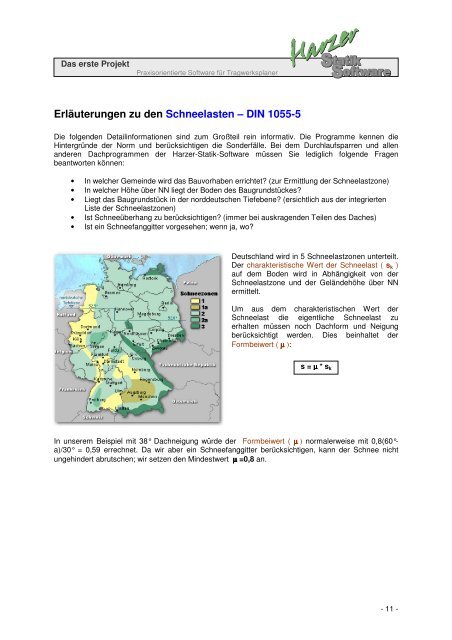 Anleitung - Das erste Projekt mit der Harzer-Software - Harzer-Statik ...