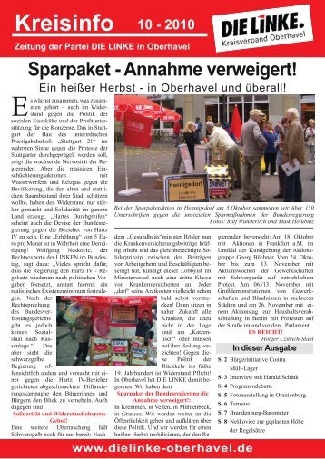 Kreisinfo - DIE LINKE. Kreisverband Oberhavel