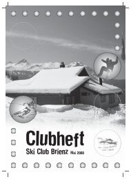 Clubheft Kopie.indd - Ski Club Brienz