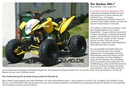 Der Bashan 200s-7 - STOEWER-QUAD