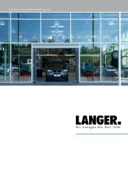 Autohaus Langer. Wir stellen uns vor. - Autohaus Langer Gruppe