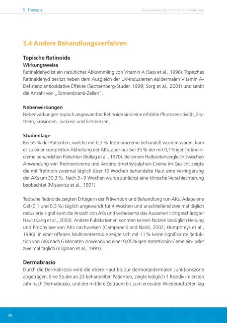 Leitlinie zur Behandlung der aktinischen Keratosen (PDF)