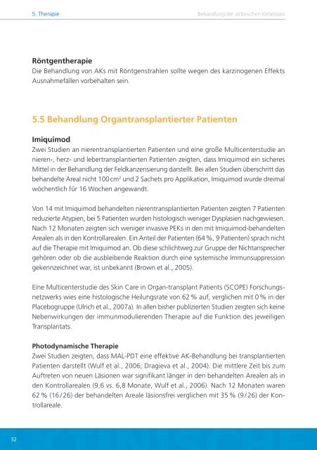 Leitlinie zur Behandlung der aktinischen Keratosen (PDF)