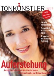 Tonkünstler-Magazin Nummer 25 - Tonkünstler-Orchester ...