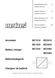 BC1216 BC1225 BC1235 BC2416 BC2425 BC2450 ... - VETUS.com