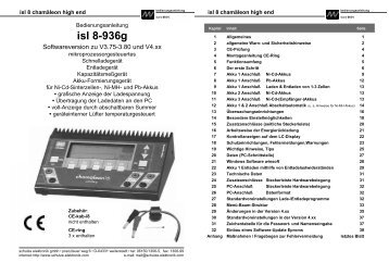 isl 8 V 4 - Schulze-Elektronik
