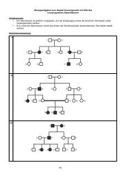 Übungsaufgaben zum Kapitel Humangenetik mit Hilfe des ...