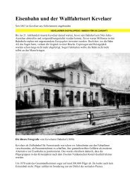 Kevelaer, die Geschichte des Bahnhofs - Niederrhein Blick