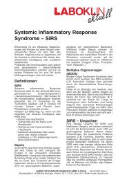 Systemic Inflammatory Response Syndrome – SIRS - Laboklin