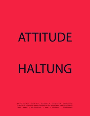 Projekt_Attitude_2012-2013 - Berufskolleg Ost der Stadt Essen