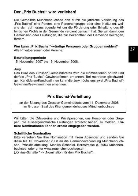 Buchsi-Info 2008/5 - Gemeinde Münchenbuchsee