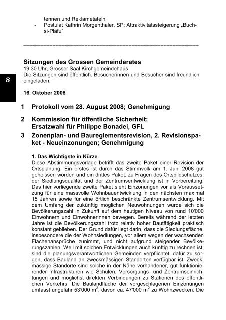 Buchsi-Info 2008/5 - Gemeinde Münchenbuchsee