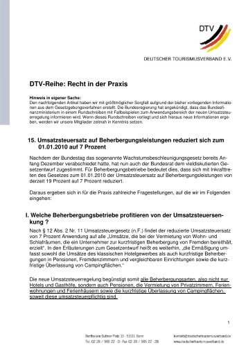 Rechtinder Praxis_15 UmsatzsteuerBHB12_09.pdf - Urlaub auf dem ...