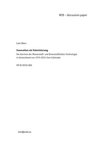 WZB – discussion paper - Bibliothek - WZB