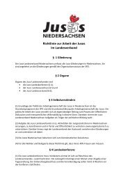 Richtlinie zur Arbeit der Jusos Niedersachsen, Stand 2011