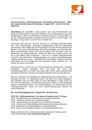 Pressemitteilung Culture-Clash pur! „Stellungswechsel: Job bekannt ...
