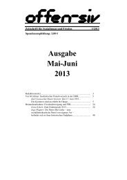 Ausgabe Mai-Juni 2013 - offen-siv