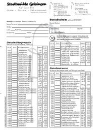 Dinkelmühlenprodukte Dinkelbackwaren - Stadtmühle Geisingen